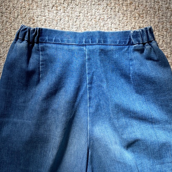 Lee High Waisted Cropped Wide Leg Jeans with Elastic size 6 - Picture 6 of 9